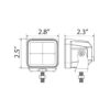 20W BRIGHT CUBE, FLOOD BEAM LED CUBE LIGHT – 70 X 64MM (EACH) – CLEAR - Image 3