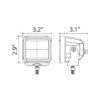 40W BRIGHT CUBE, SPOT BEAM LED CUBE LIGHT – 81 X 75MM (EACH) – AMBER - Image 3