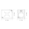40L PLASTIC DOUBLE JERRY CAN WITH NIPPLE OUTLET – (465 X 340 X 335MM) - Image 2